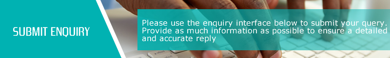 Submit enquiry. Use the enquiry interface below to submit your query.